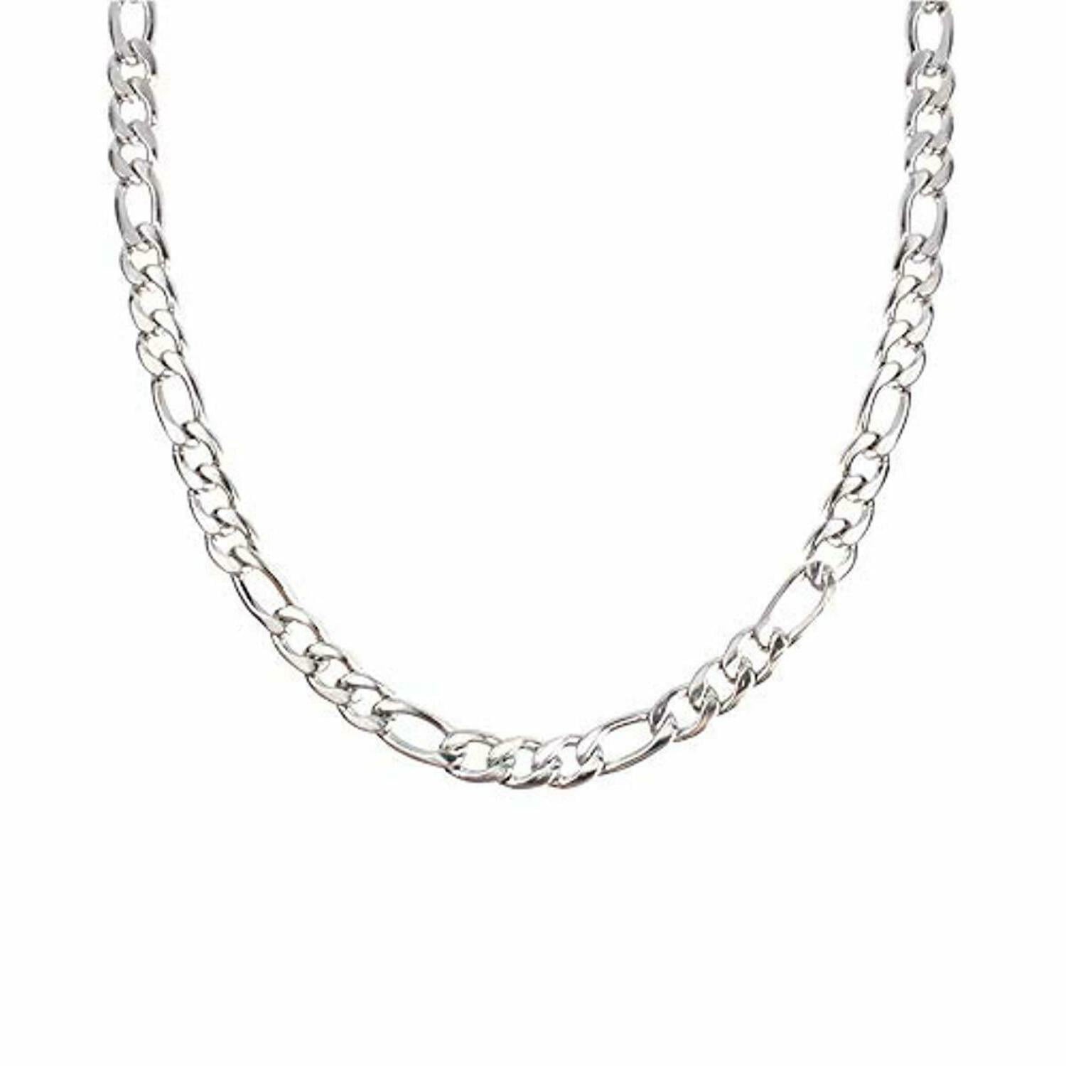 24K Gold Plated Figaro Chain Necklace