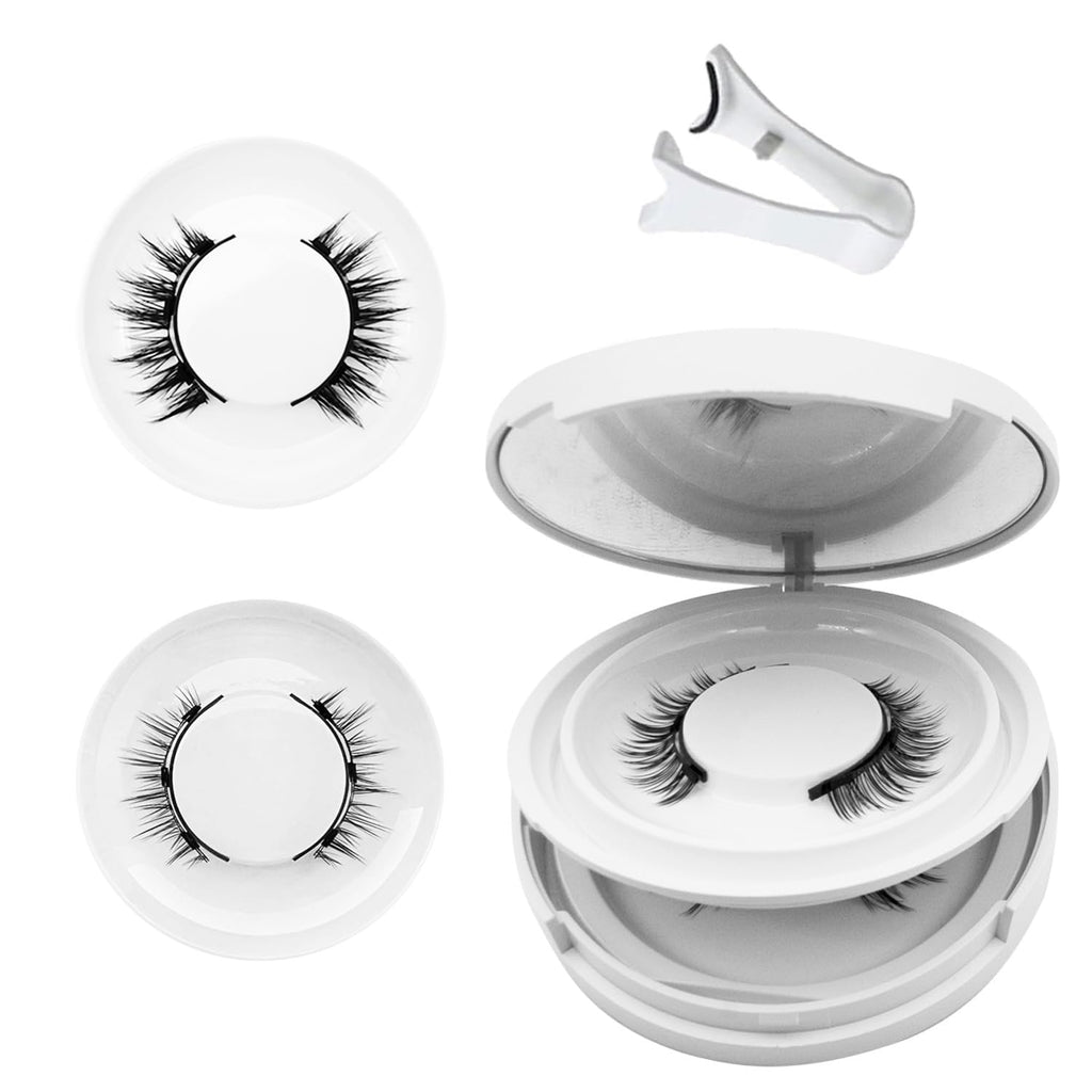 Meylora Magnetic Lashes,Magnetic Lashes,Magnetic Eyelashes with Applicator,Reusable Magnet Eyelashes without Eyeliner Natural Look No Glue Needed (Simple+Iris)