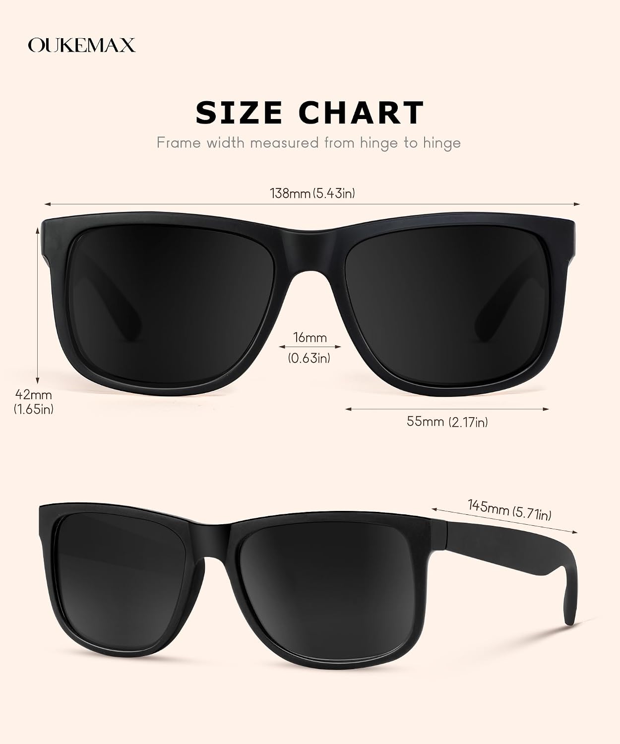 Oversized Polarized Sunglasses for Women