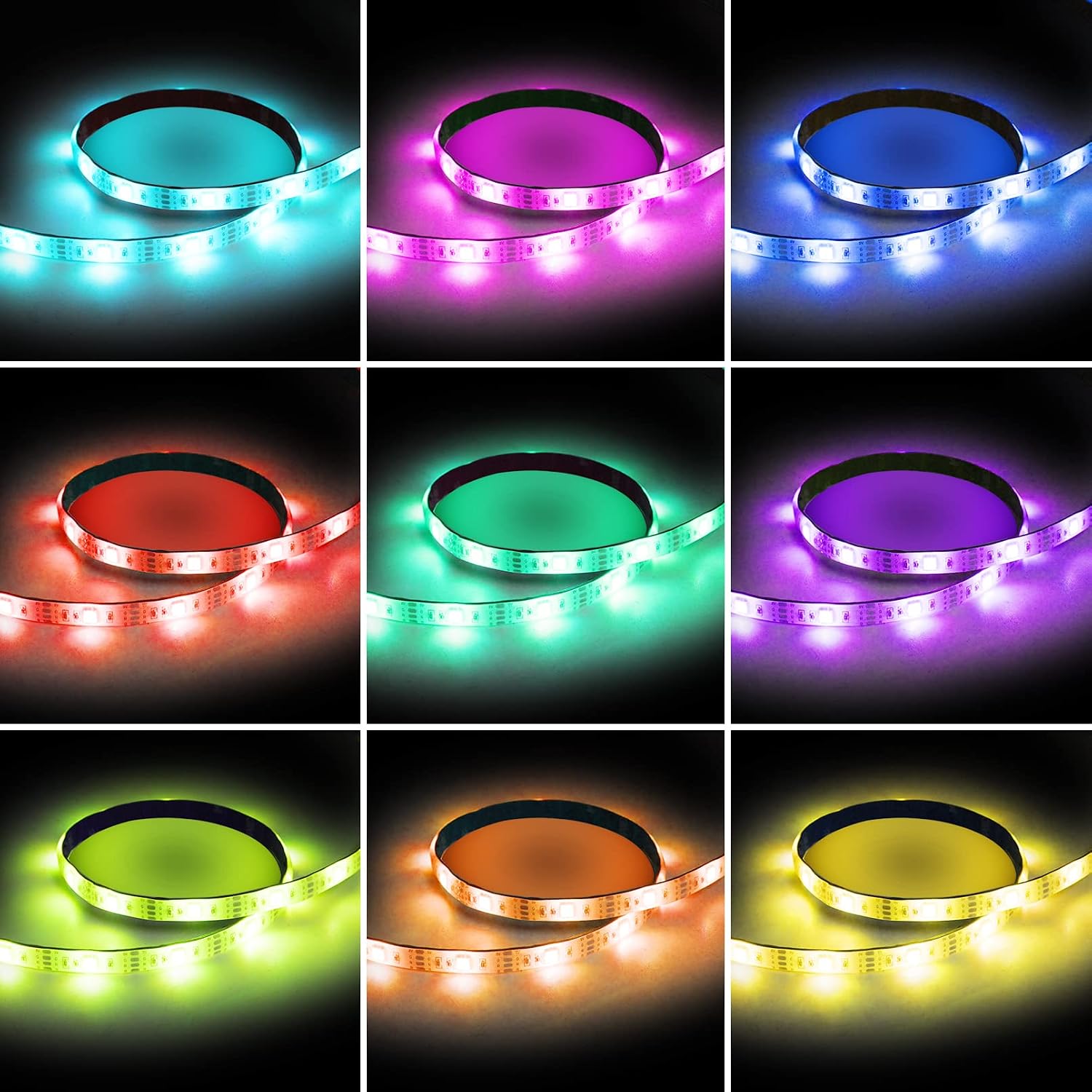 USB RGB LED Strip Lights with Remote