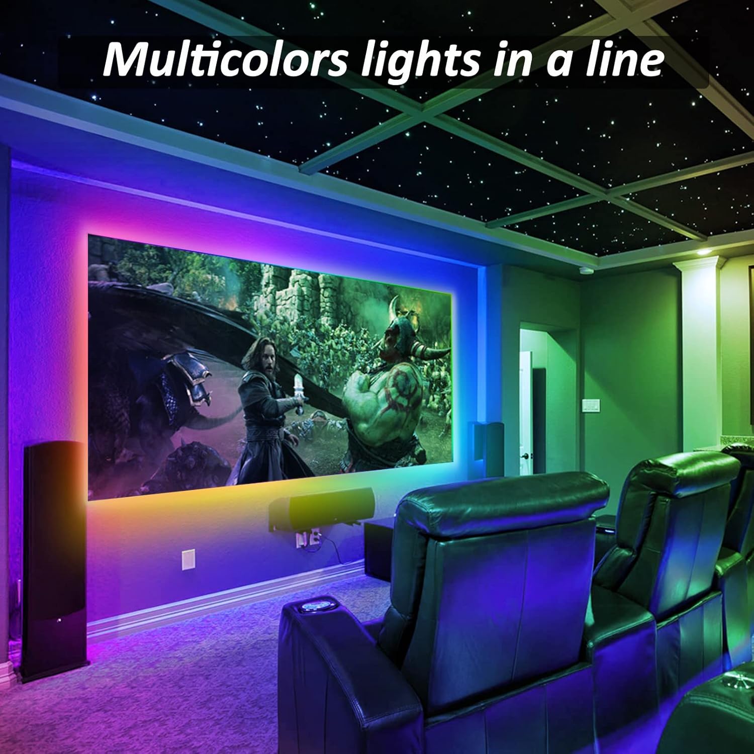 USB RGB LED Strip Lights with Remote