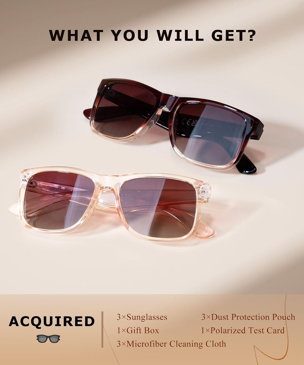 Sunglasses-Women Polarized Sunglasses-Womens: Trendy Sun Glasses Polarized UV400 Protection Fashion Sun Glasses