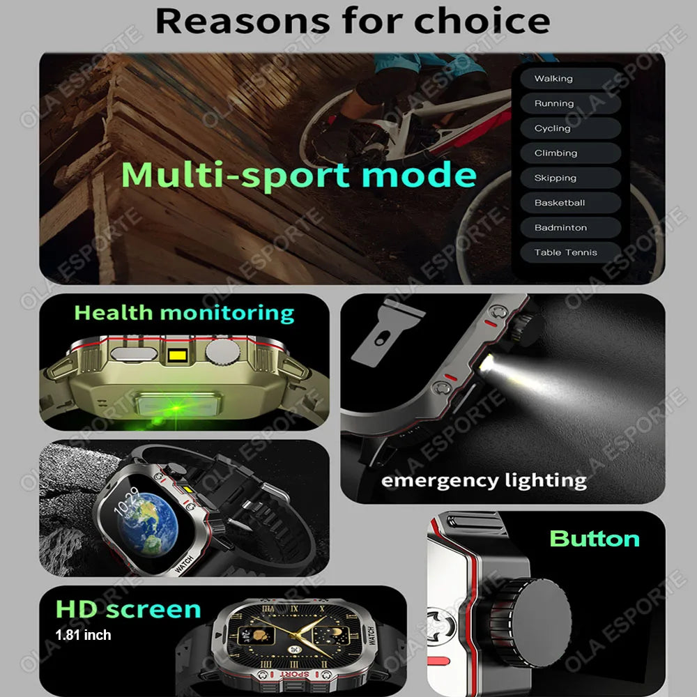 Waterproof Smartwatch with Bluetooth Calling & Fitness Tracking