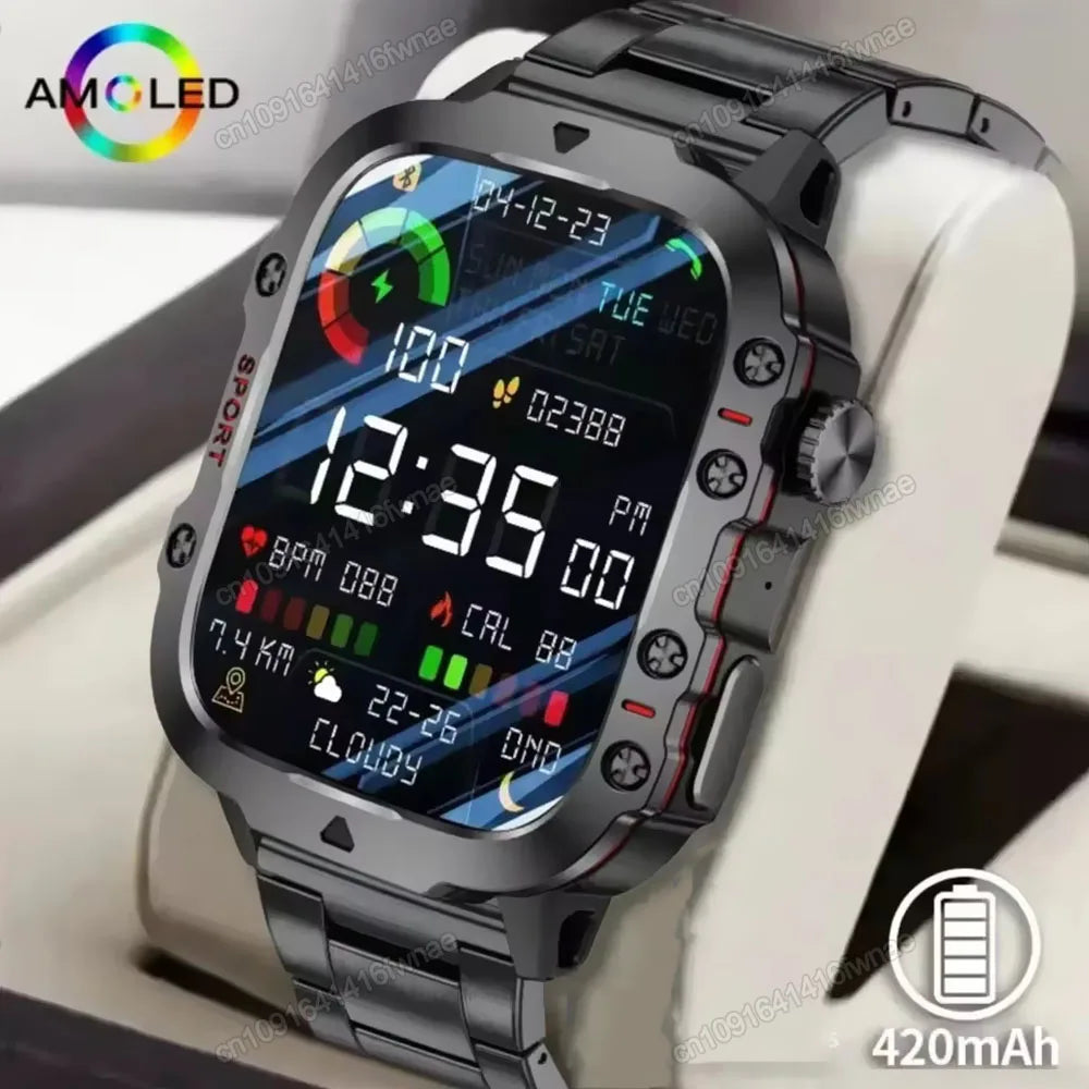 Waterproof Smartwatch with Bluetooth Calling & Fitness Tracking