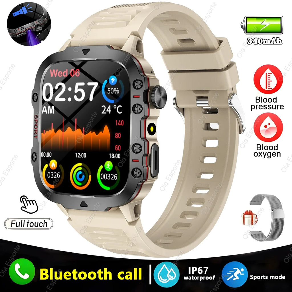 Waterproof Smartwatch with Bluetooth Calling & Fitness Tracking